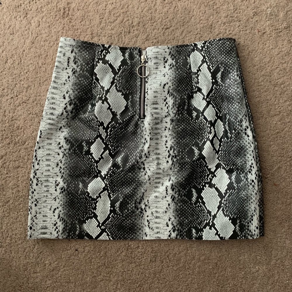 Shein Snake Skin Mini Skirt
